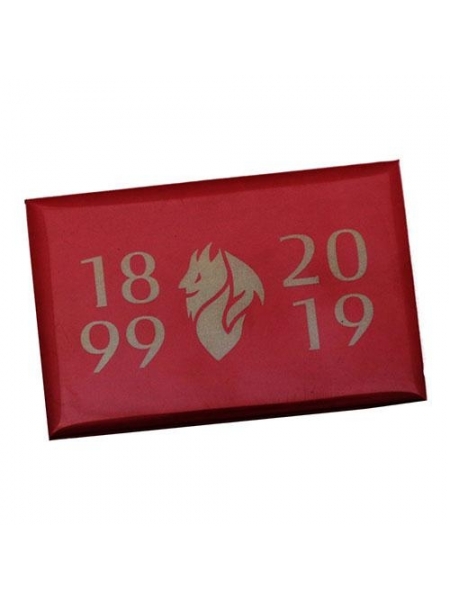 Magnete stampato colore rosso 1899-2019 MILAN